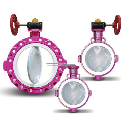 CST Lined Butterfly Valve