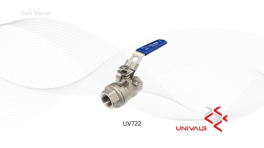 UV722S 3-Way Side Ported Ball Valve